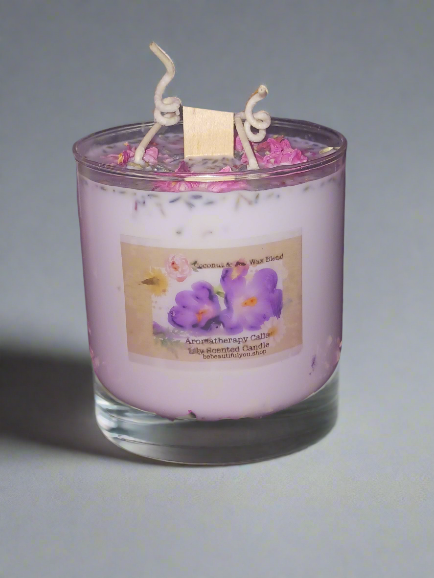 VANILLA ROSE CALMING SCENTED CANDLE